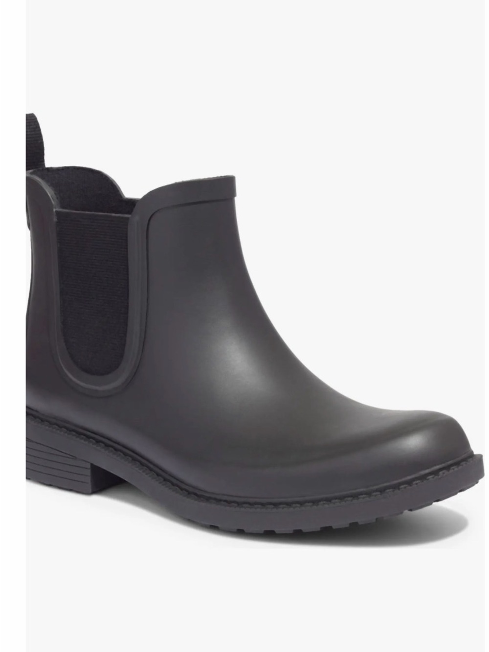 Madewell Women's Black Chelsea Rain Ankle Boot Size 8